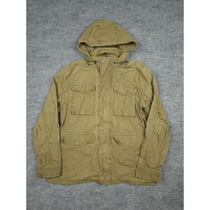 Lucky Brand L-54C Military Jacket Sz Large Army Field M65 Jacket Green Canvas